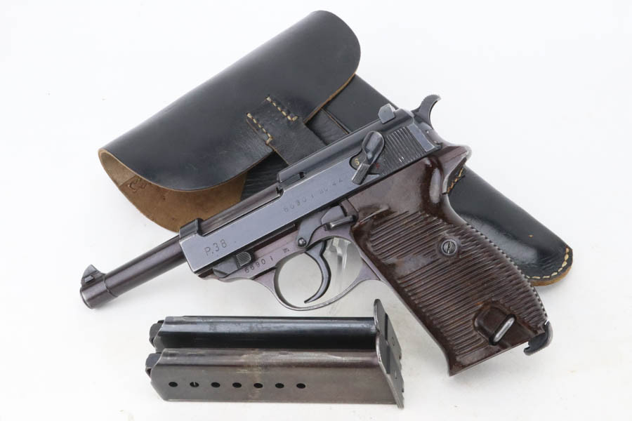 SOLD - 1944 AC 44 Walther P.38 Rig - Plum Frame & Barrel