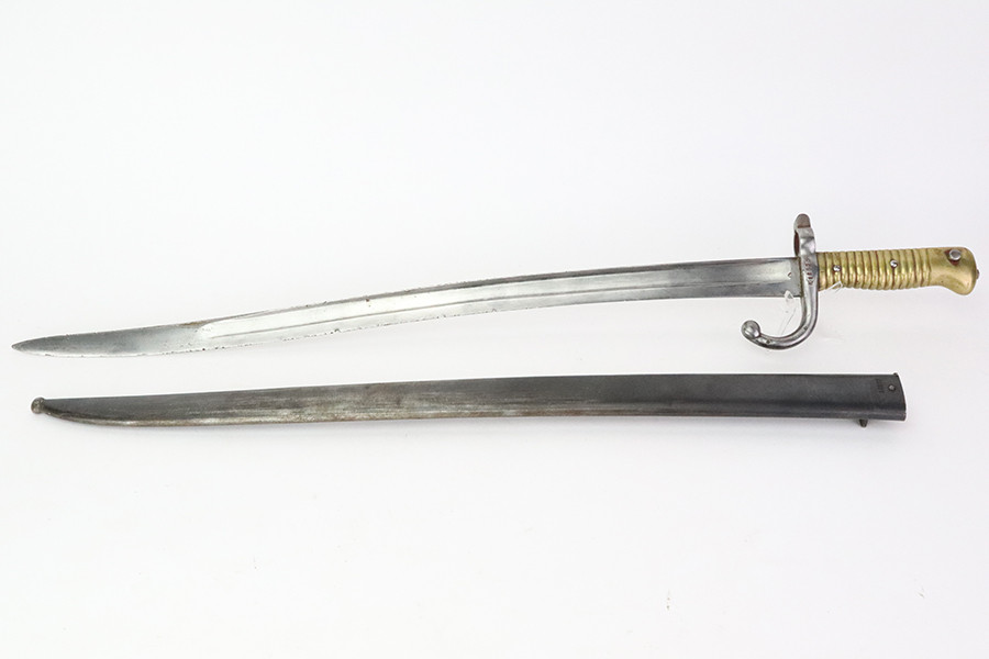 Matched 1868 Chassepot Bayonet and Scabbard