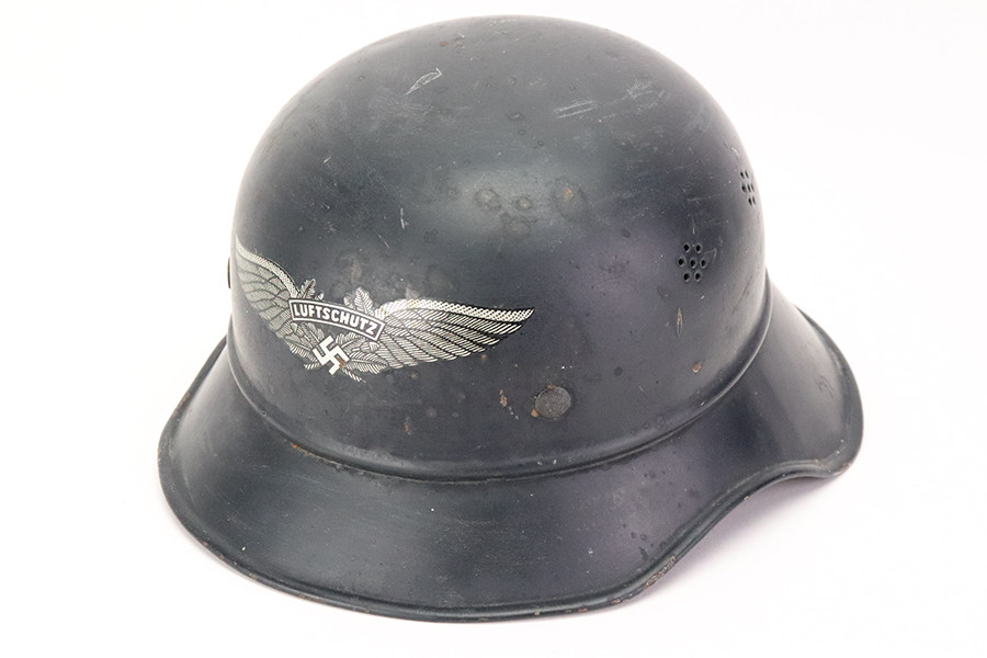 SOLD - German WW2 Air Raid Helmet
