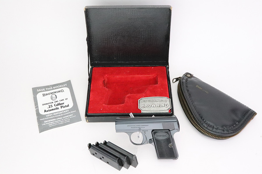 SOLD - Like-New, Boxed & Cased 1961 Browning Baby Pistol