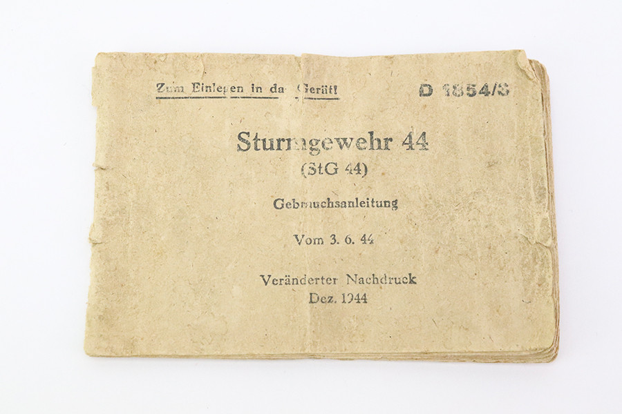 SOLD - Original StG44 Buttstock Manual