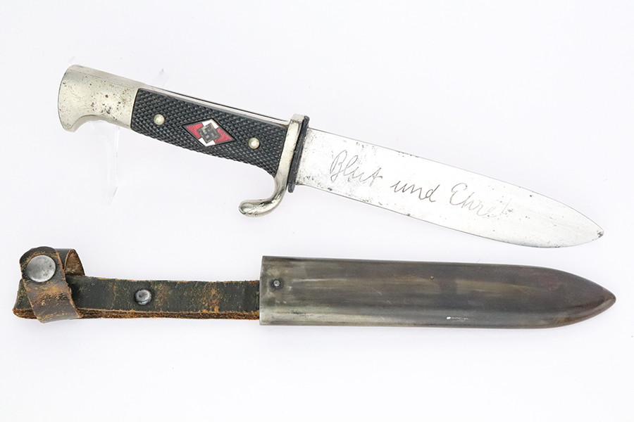 SOLD - Early Etched Hitler Youth Knife