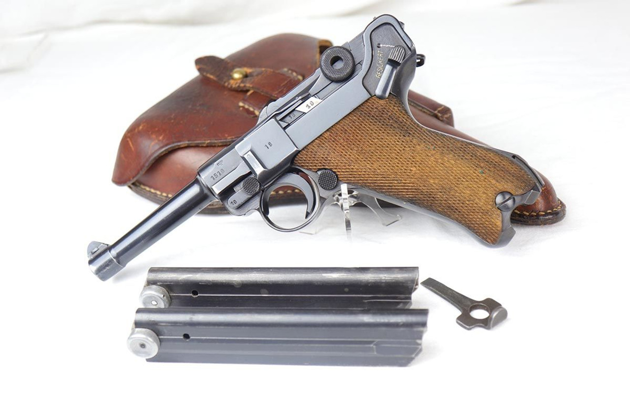 1941 Mauser Police Luger Rig - Two Matching Magazines - 1