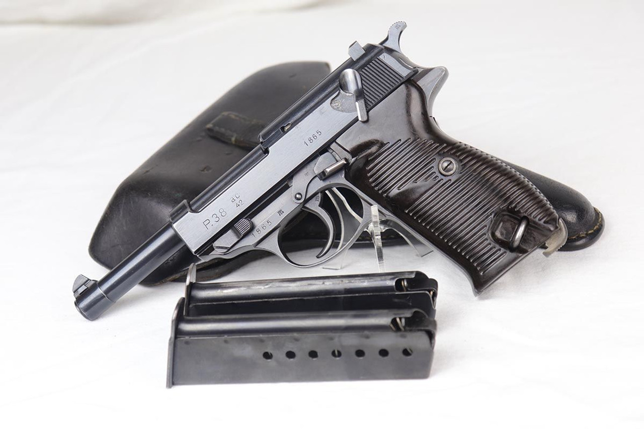 Scarce 1942 Walther P.38 Rig - Two Matching Magazines - 1