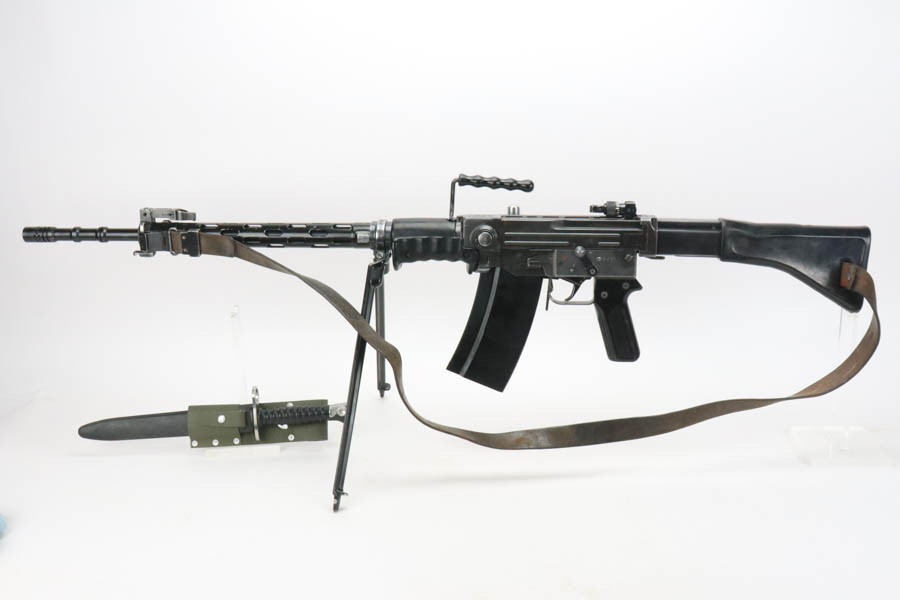 Scarce Swiss PE-57 Semi Auto Rifle w/ Bayonet