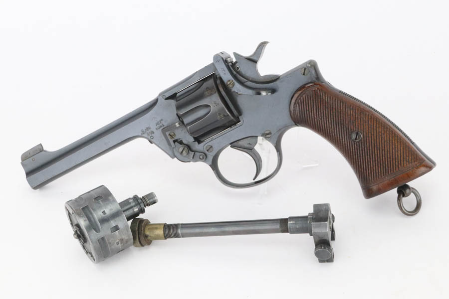 Excellent 1937 Enfield No 2 Mk 1 Revolver - W/ .22 Cal Conversion Kit - photo 1 of 20
