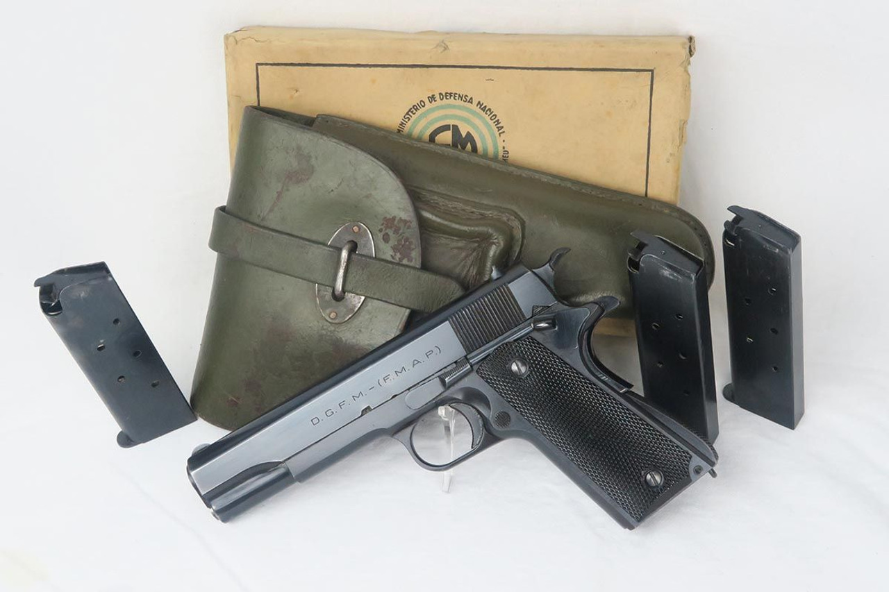 Gorgeous Argentine Sistema Colt 1927 - Matching Box & 3 Match Mags - 1