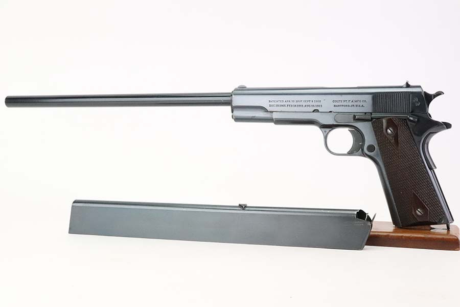 Interesting Colt Government Model 1911 - Extended Barrel & Magazine