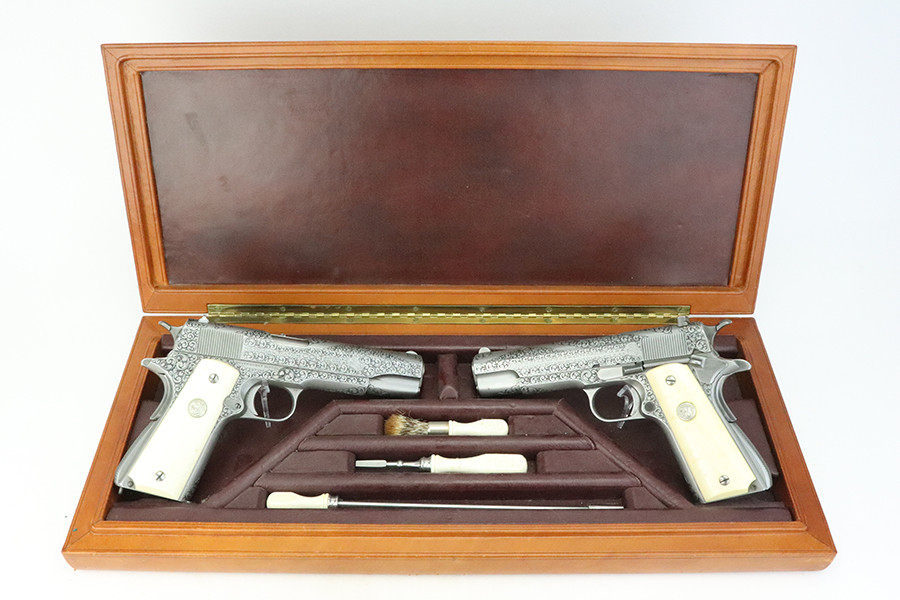 Gorgeous, Engraved Set: Colt ACE & National Match - Mel Wood