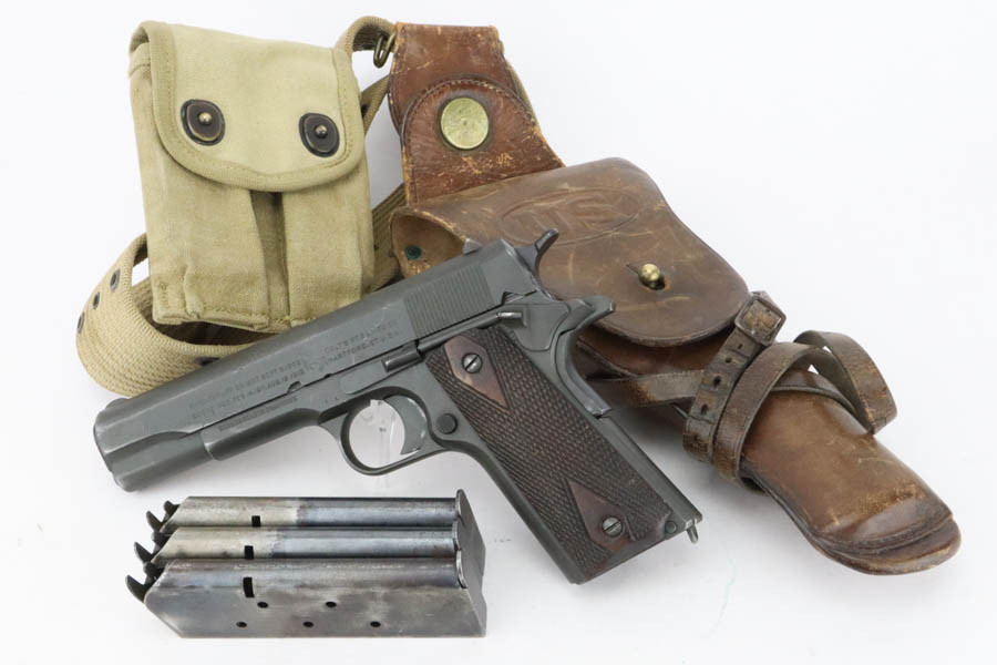 SOLD - 1915 Colt Model 1911 Rig - WW2 Arsenal Rework
