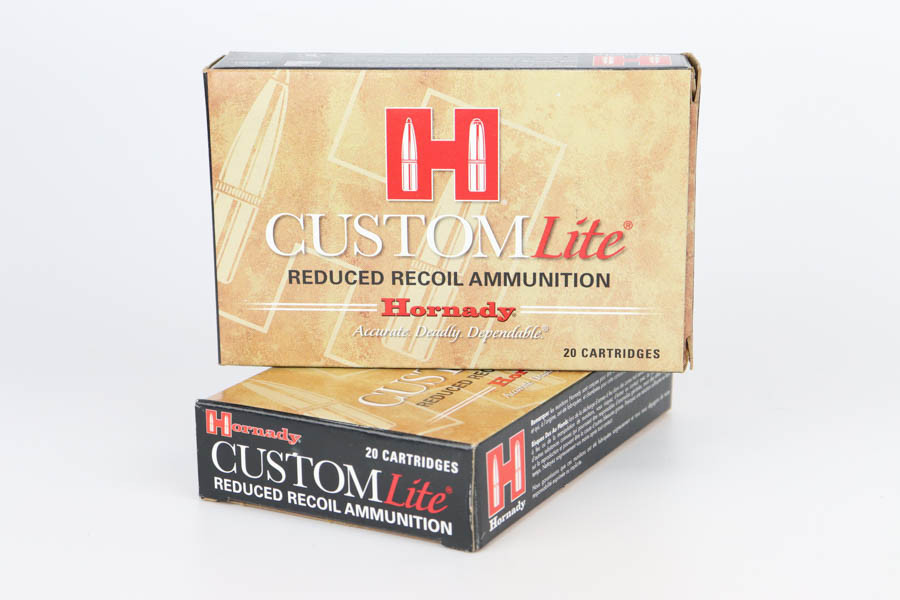 40 Rounds of Hornady Custom Lite Low Recoil 30-36