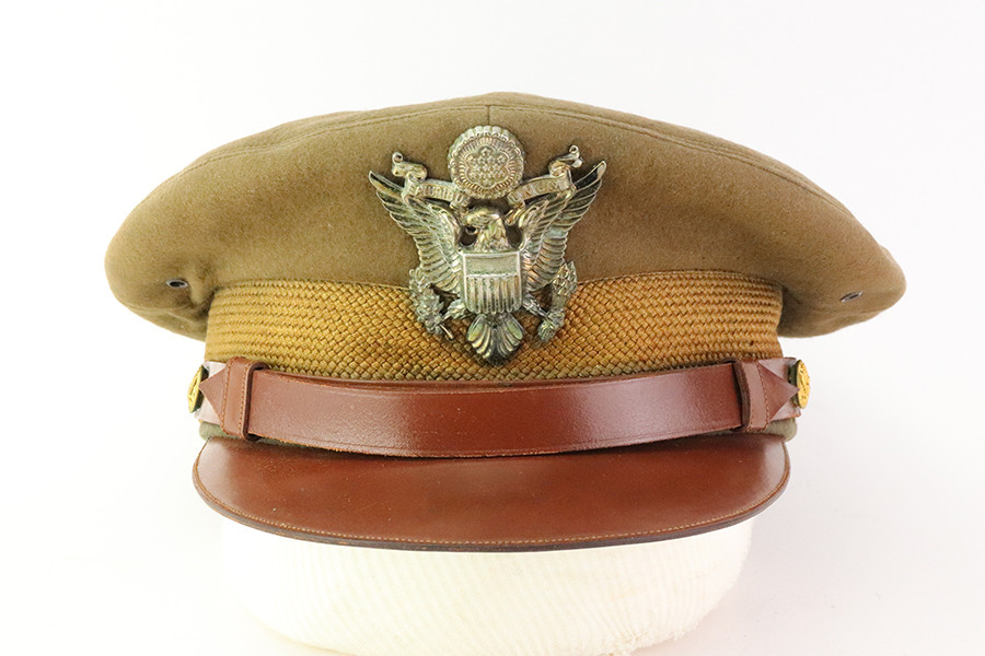 SOLD - WW2 US Army Crusher Cap
