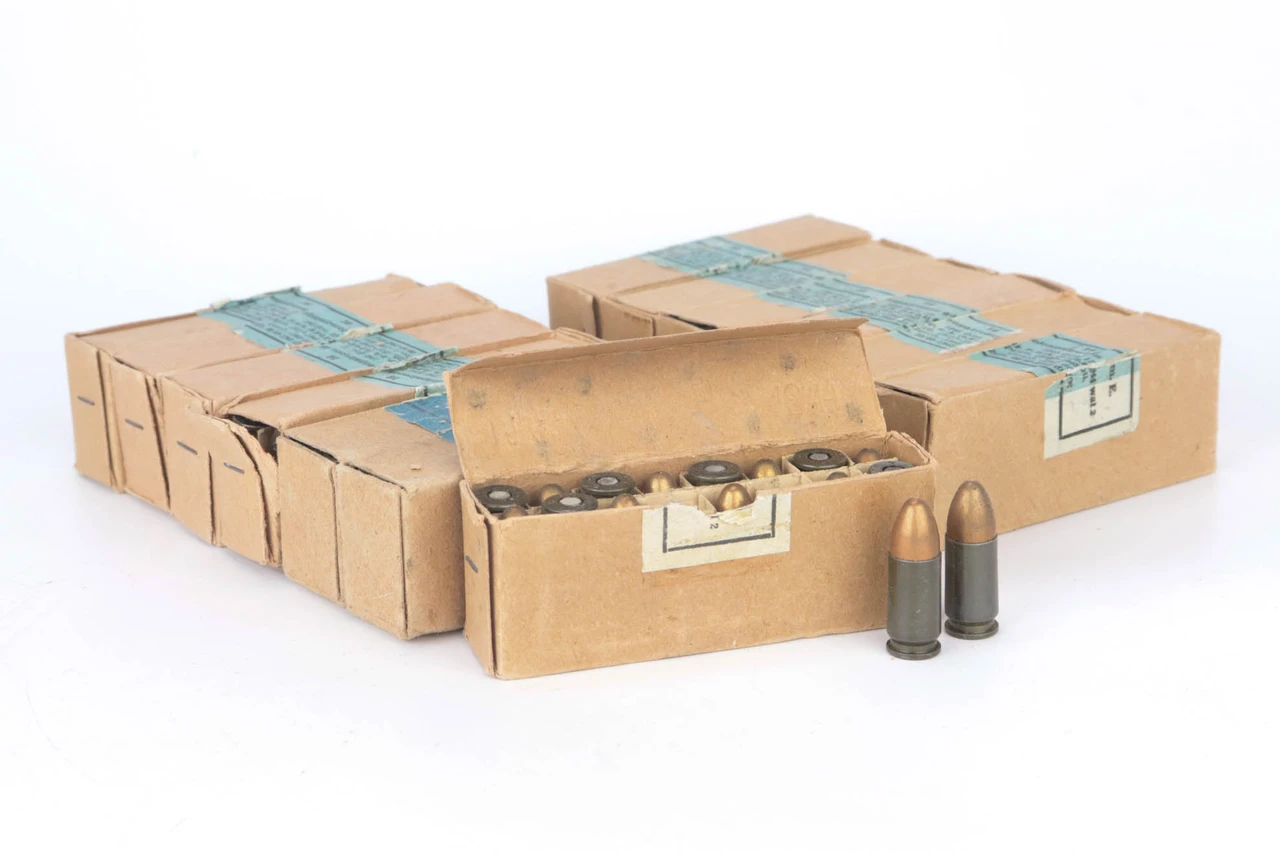 1945 Dated Boxes of German 9mm Luger Ammo