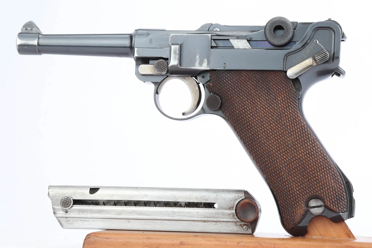 Unit marked DWM Sneak Luger - left side with magazine