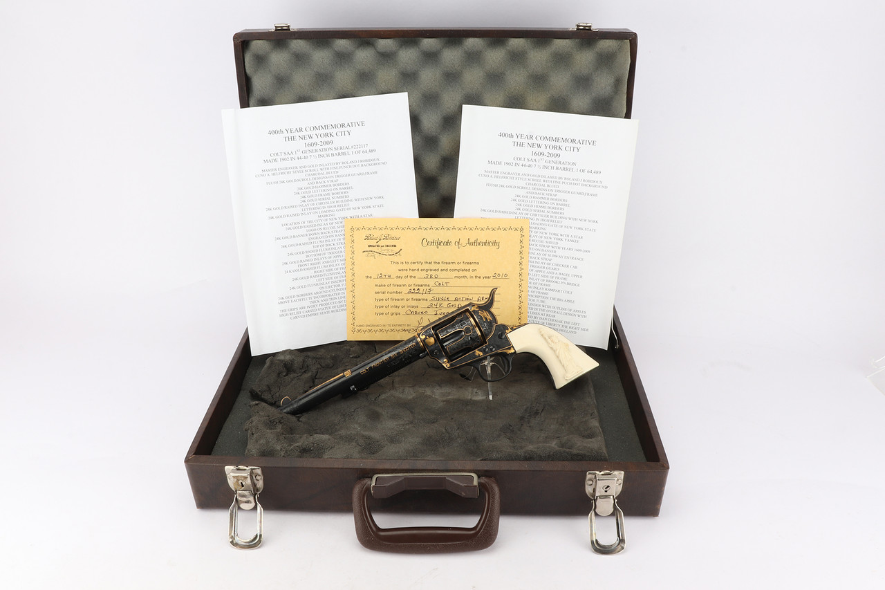 One of a Kind, Engraved Colt Frontier Six Shooter - NYC Commemorative