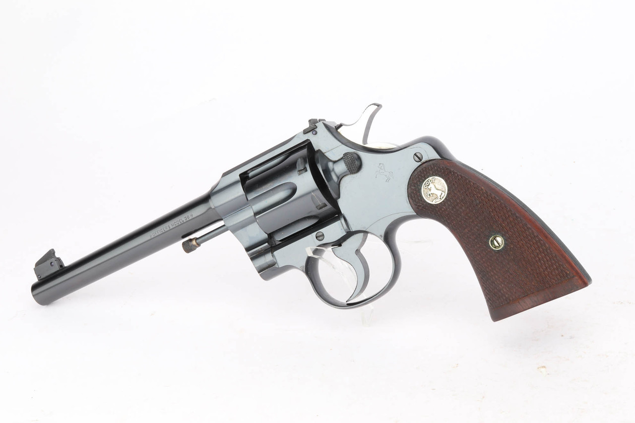 1927 Colt Officers Model Target revolver - left side