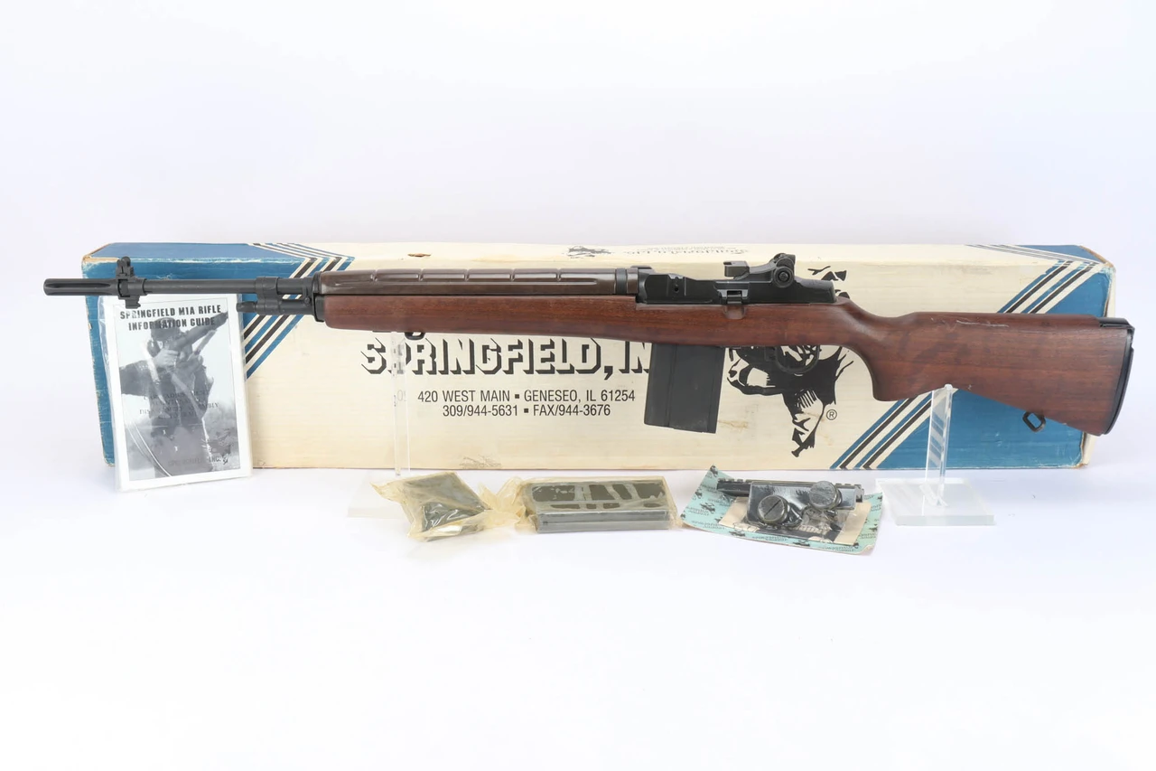 Pre-ban Springfield Armory M1A Super Match rifle with box - with box and accessories