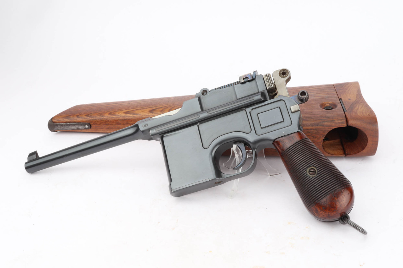 Siamese contract Mauser C96 rig with matching stock - with matching shoulder stock