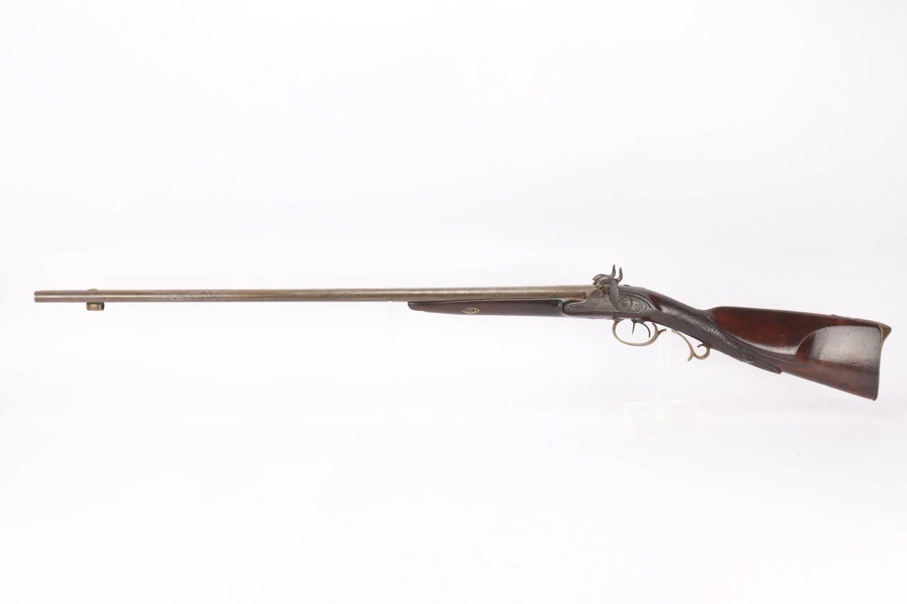 Engraved German Pistor of Schmalkalden Double Barrel Shotgun - photo 1 of 20