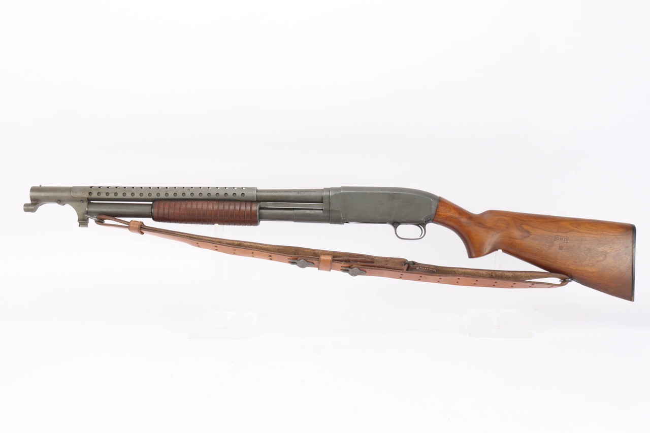 SOLD - Very Rare, Factory Parkerized Winchester Model 12 Trench Shotgun
