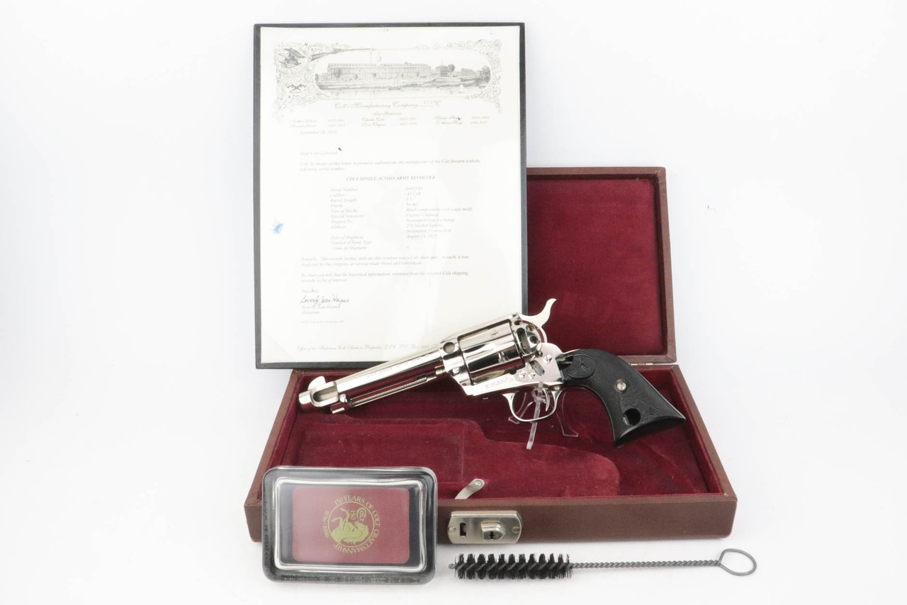 SOLD - Cased, Factory Cutaway Colt Single Action Army Revolver