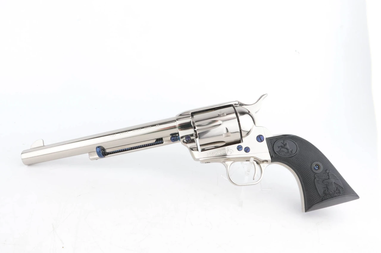 Mint, 7.5" Factory-Nickel Colt Single Action Army - 3rd Gen - photo 1 of 11