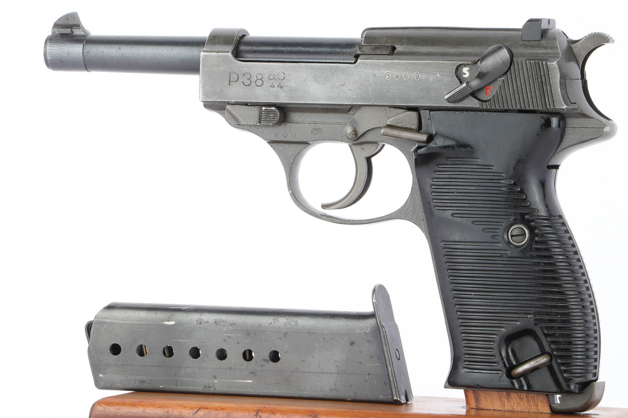 SOLD - Very Rare, Dual-Tone Mauser P.38 FN Slide - Police Eagle/F