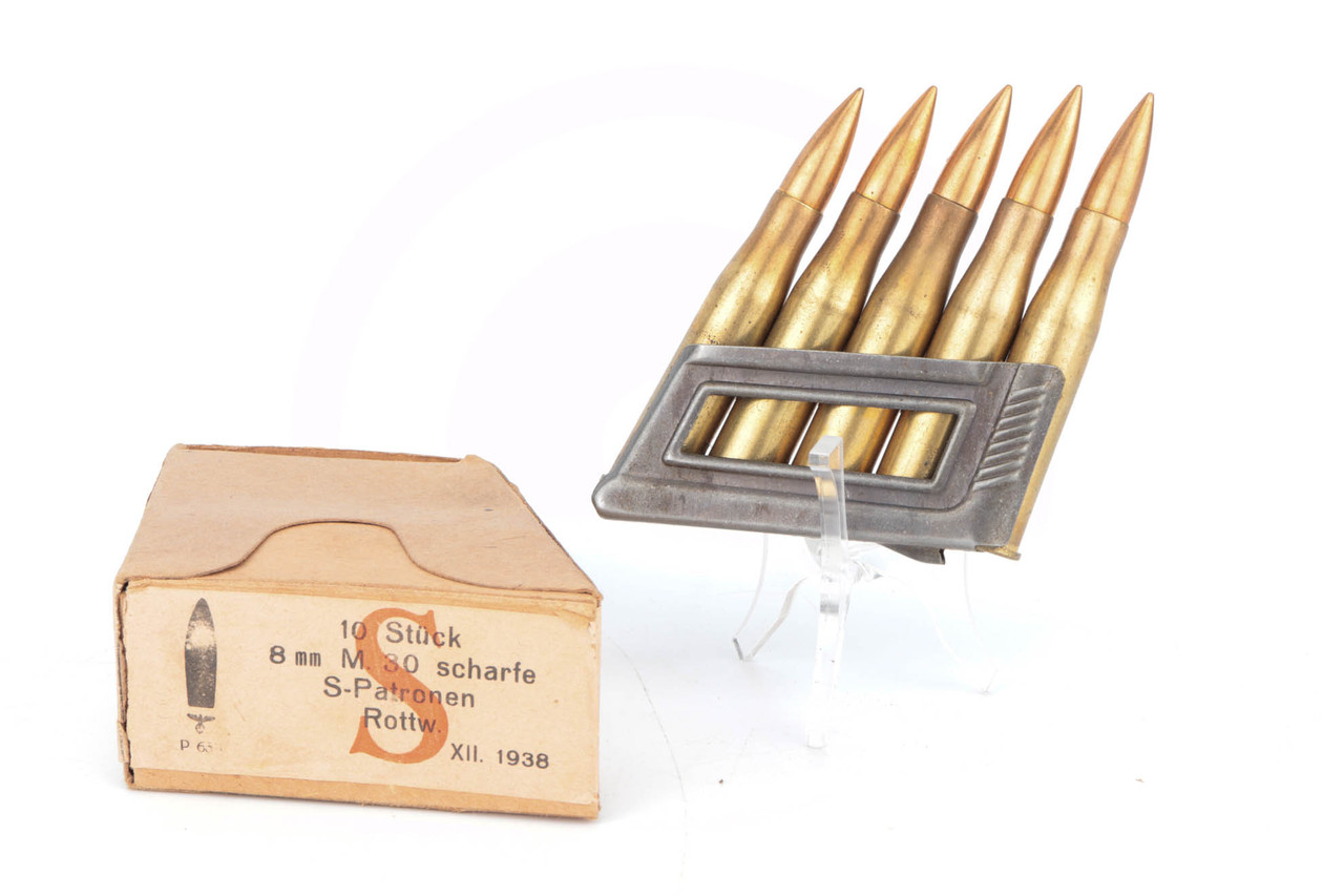 10 Round Boxes of 1938 Dated M30 Mannlicher Ammo