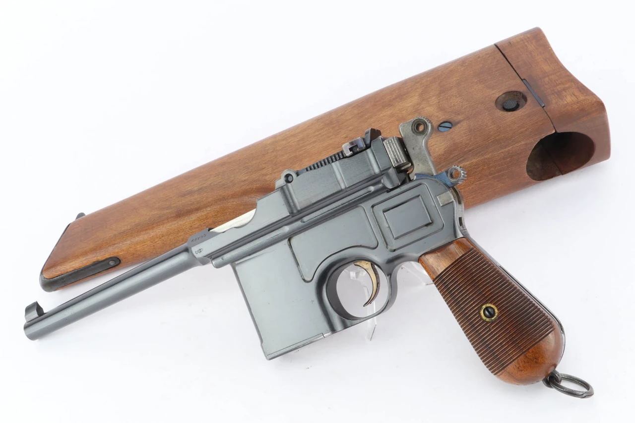 Minty Pre-WWI Commercial Mauser C96 Rig - French Retailer Marked