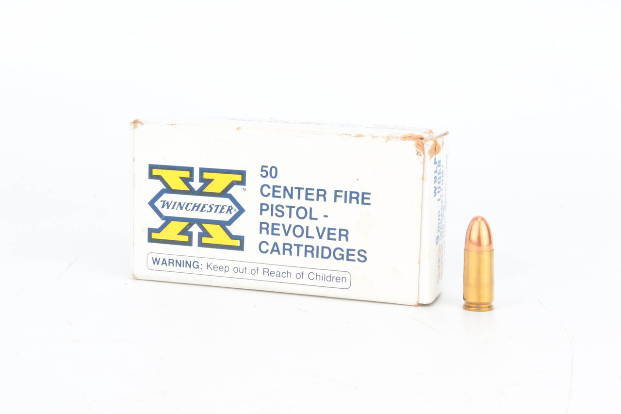 Vintage Winchester X 9mm Luger Ammo