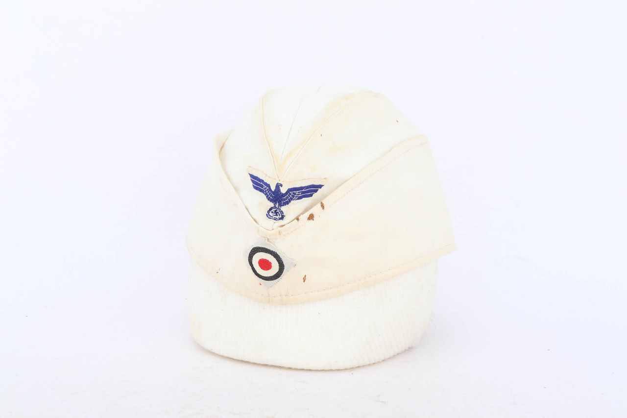 White Kriegsmarine Soft Cap