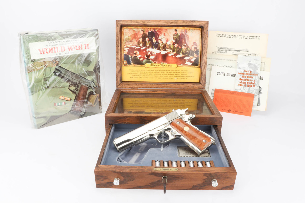 SOLD - Cased Colt 1911A1 WWII African-European-Middle Eastern Theatre Commemorative