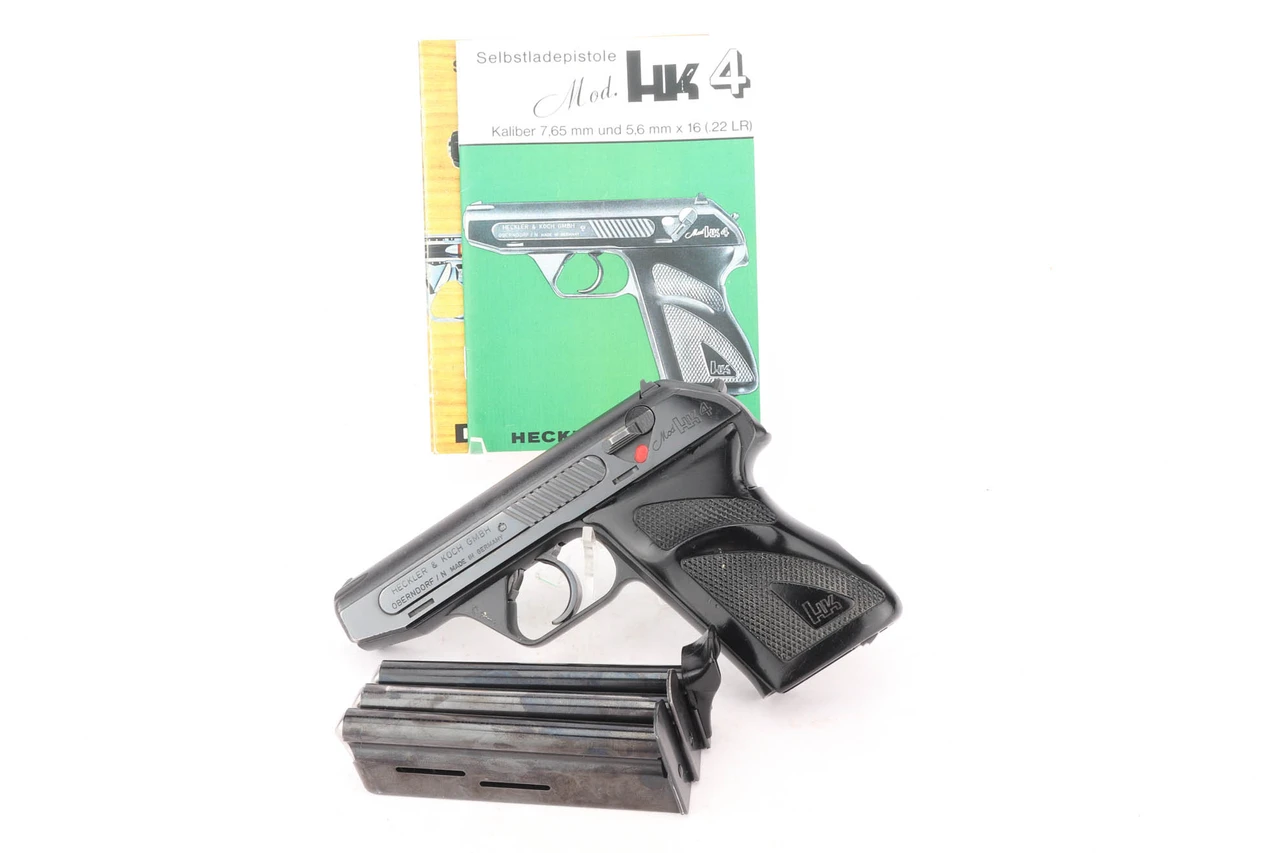 Bundeswehr marked HK4 .22 LR pistol, Chantilly import - with box and manual