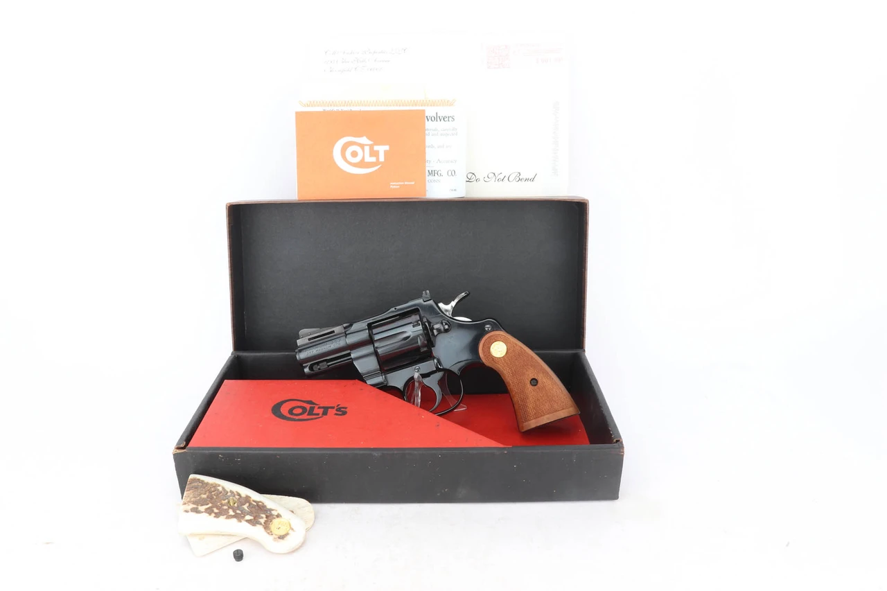 Scarce, Stunning, Boxed Colt Python - 2.5in Barrel w/ Factory Letter - photo 1 of 18