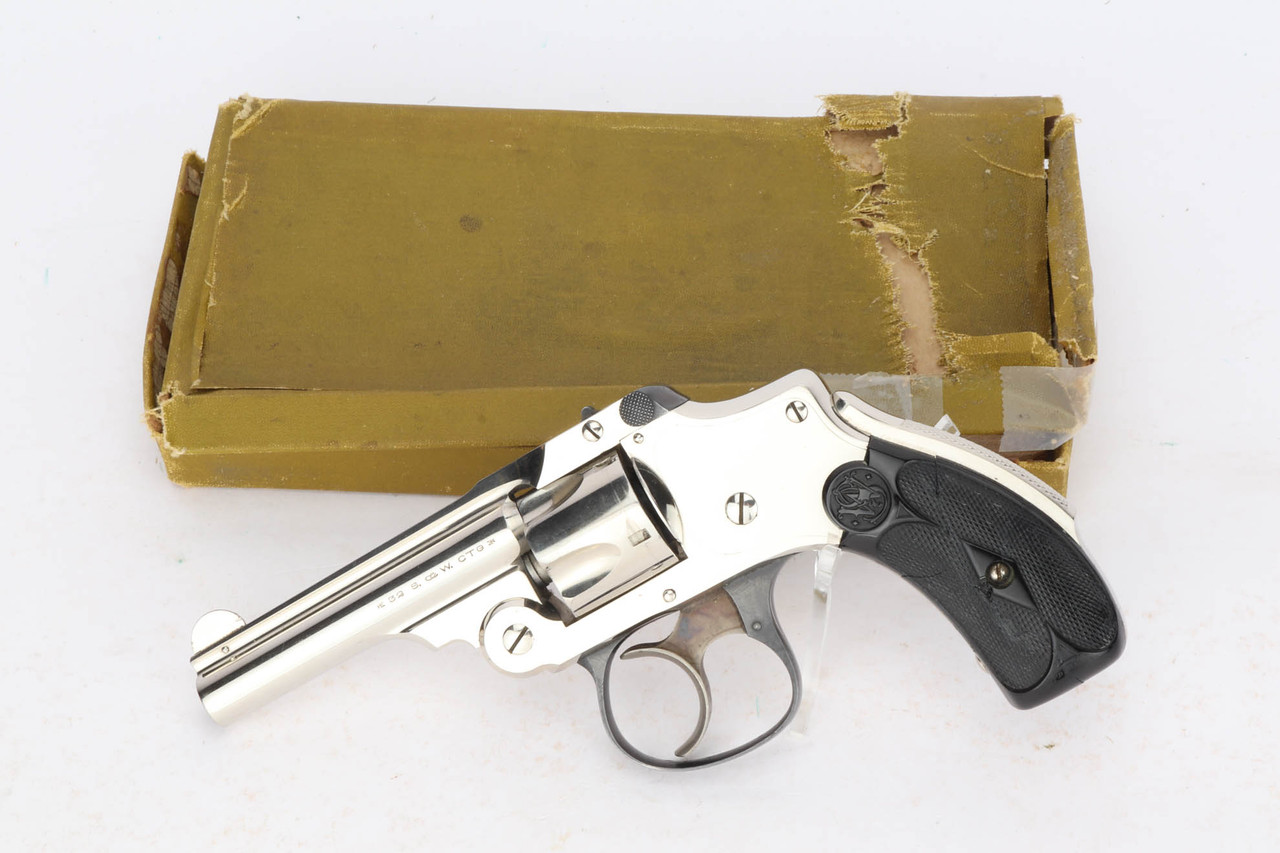 Minty, Nickeled, Boxed Smith & Wesson .32 New Departure
