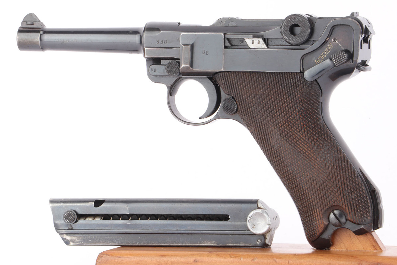 SOLD - 1939 Mauser Luger - Matching Magazine