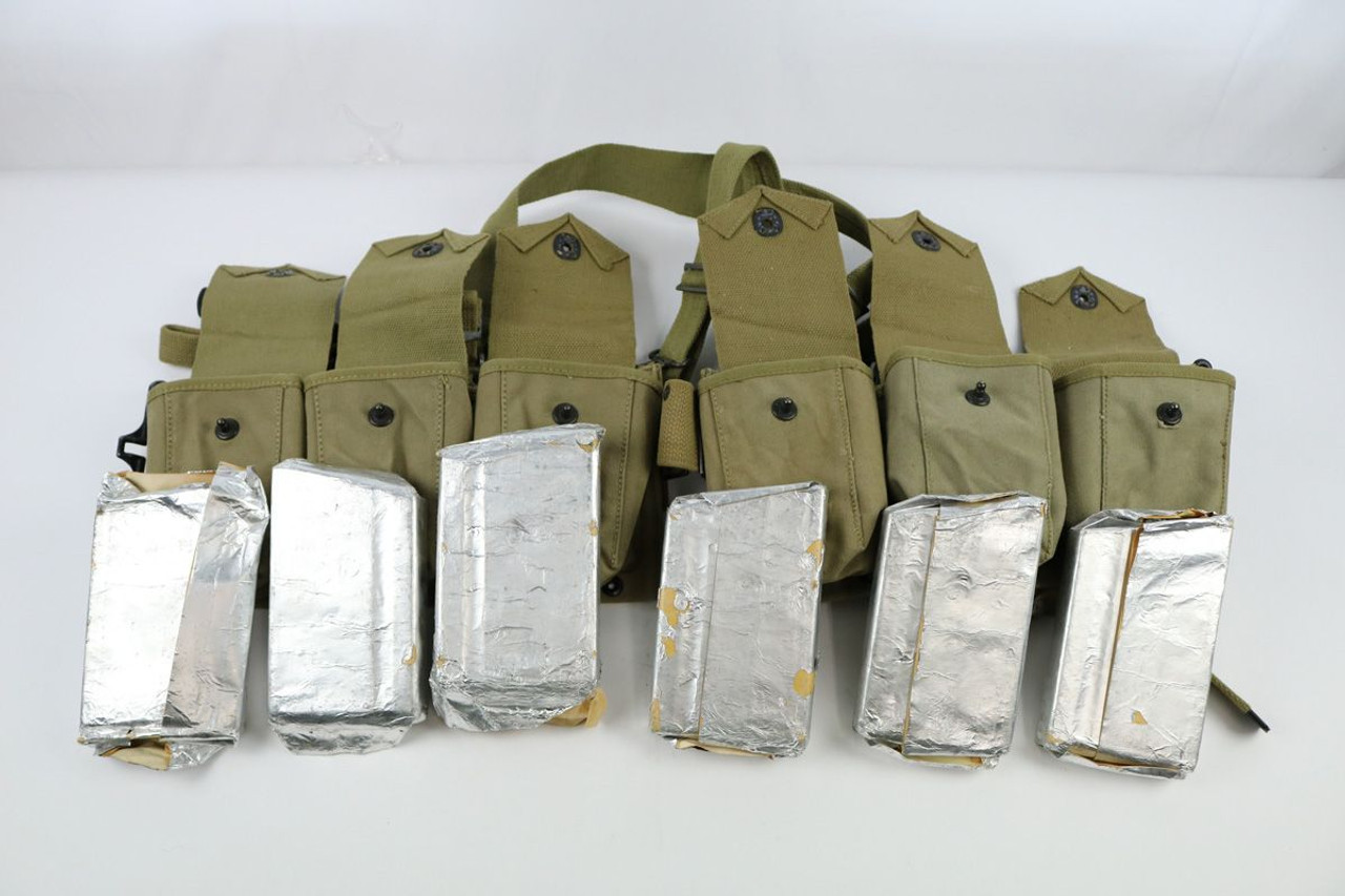 US WW2 BAR M1918A2 Web Ammo Belt & Mags - 1