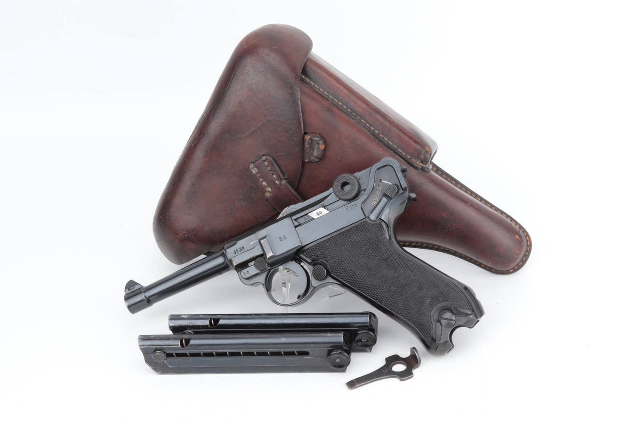 Scarce BYF 41 Black Widow Mauser Luger Rig - Eagle 135 Proofs