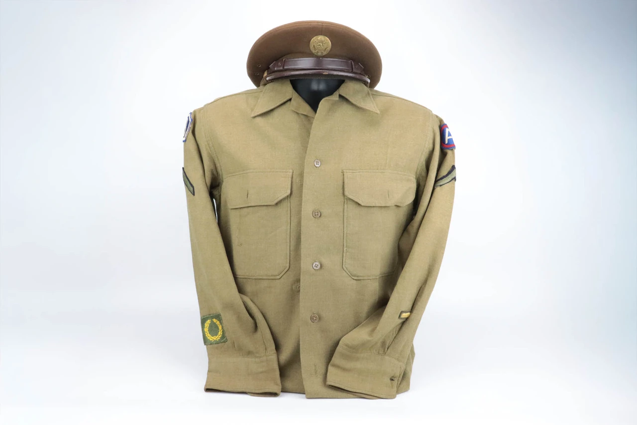 WW2 US 8th Army Jacket and Cap