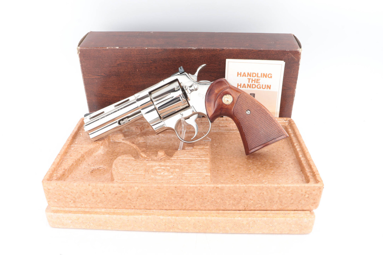 ANIB, Nickeled Colt Python Revolver - .357 Magnum