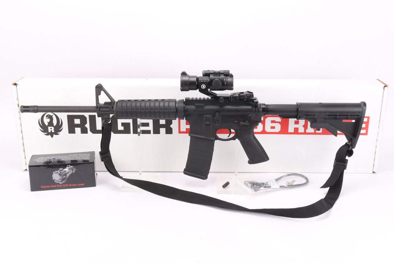 Excellent, Boxed Ruger AR-556 w/ Red Dot