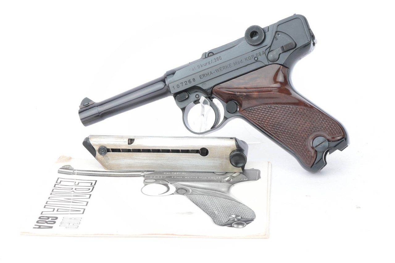 SOLD - Near-Mint Erma Model KGP 68A "Baby Luger" - 9mm Kurz