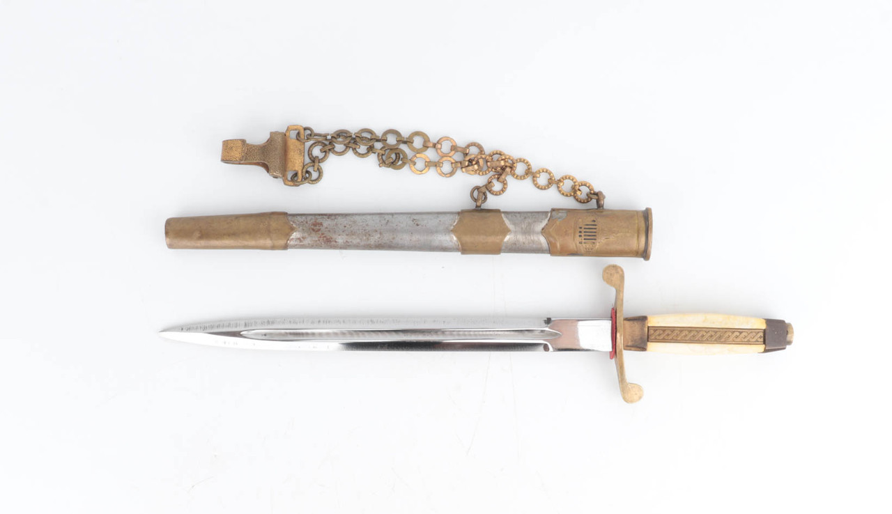 Bulgarian dress dagger with scabbard