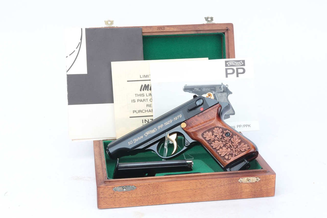 Rare, Mint, Cased Walther PP - 50th Anniversary