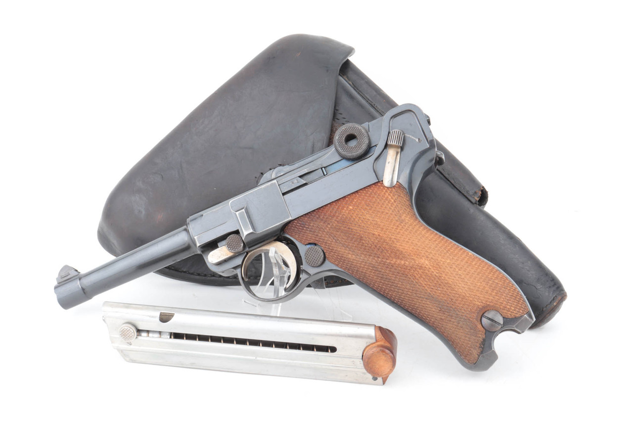Excellent, Early, 1910 DWM Luger Rig - Rare Machine Gun Unit Marking