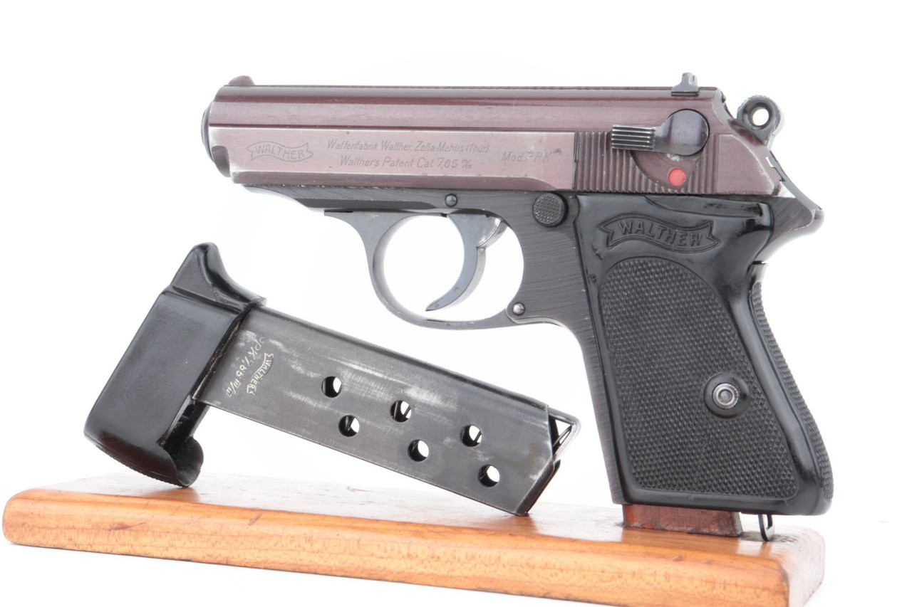 SOLD - Late-Production Dural Walther PPK Rig - Plum Slide w/ Box Mag