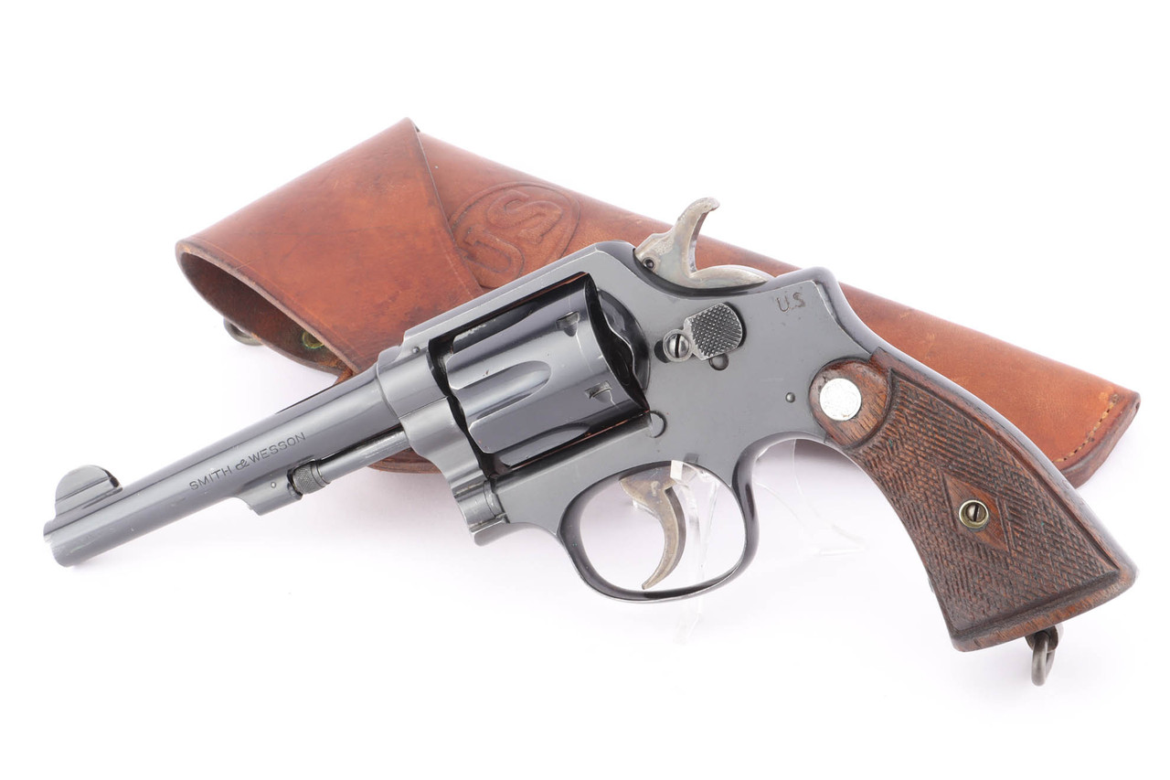 SOLD - Excellent S&W .38 M&P Model 1905 Fourth Change Revolver Rig - US Military
