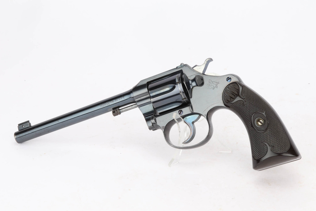 Early, 1910 Mfg, 6" Colt Police Positive Target Revolver - .22 WRF