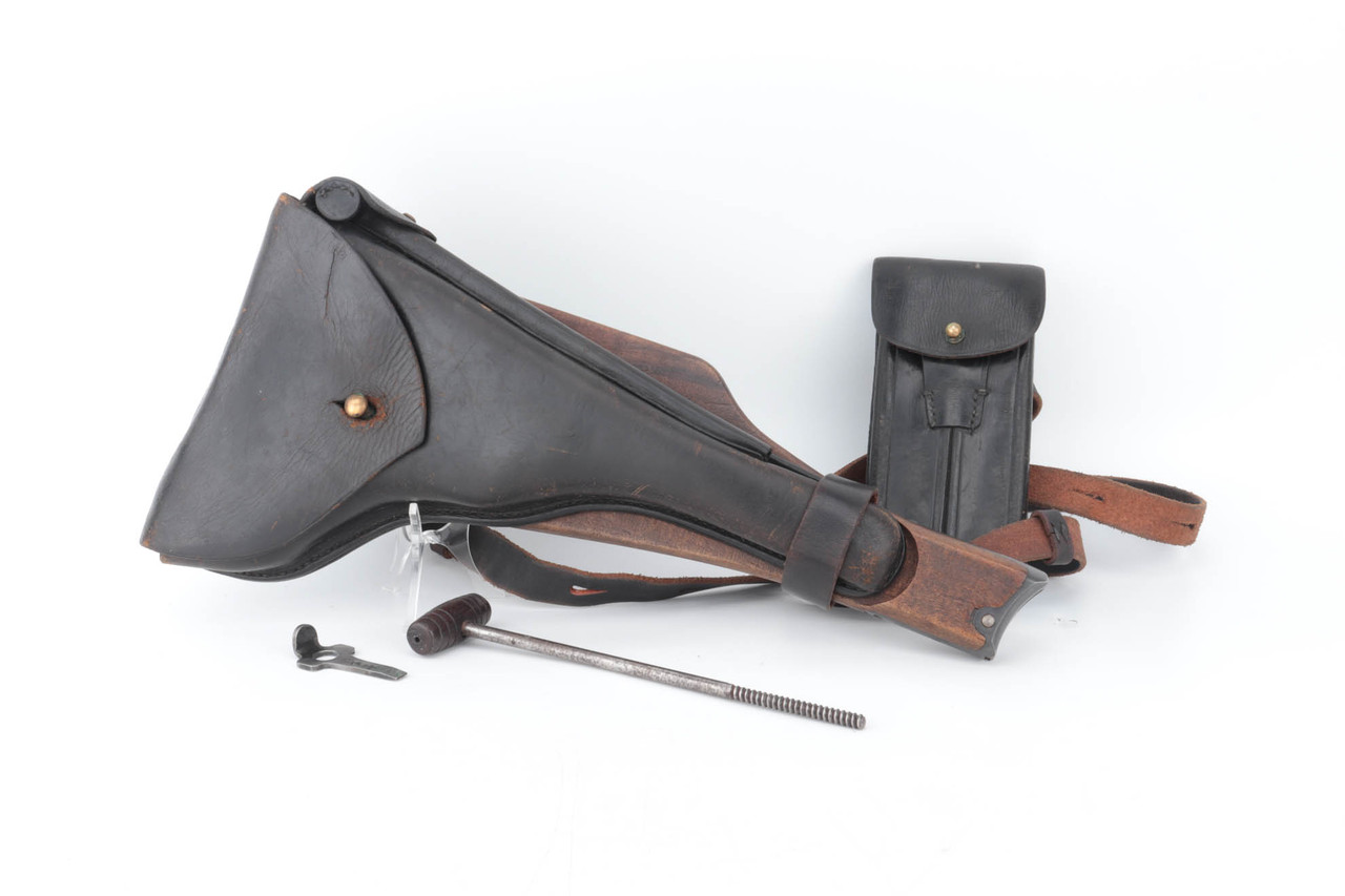 Rare Imperial Navy Marked Luger Holster with Accessories