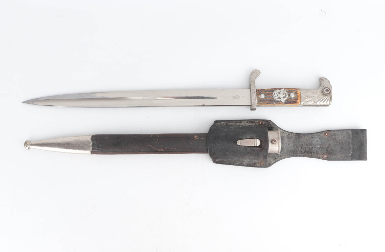 Excellent, Unit Marked WKC Police Dress Bayonet - Matching Scabbard and Frog